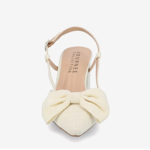 Journee Collection Tailynn Pump Slingback Block Heel Shoes Size 9 WD Wide NIB - Picture 3 of 12